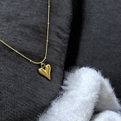 Minimal Luxe Heart Pendant