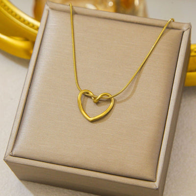 Tied Heart Pendant Necklace