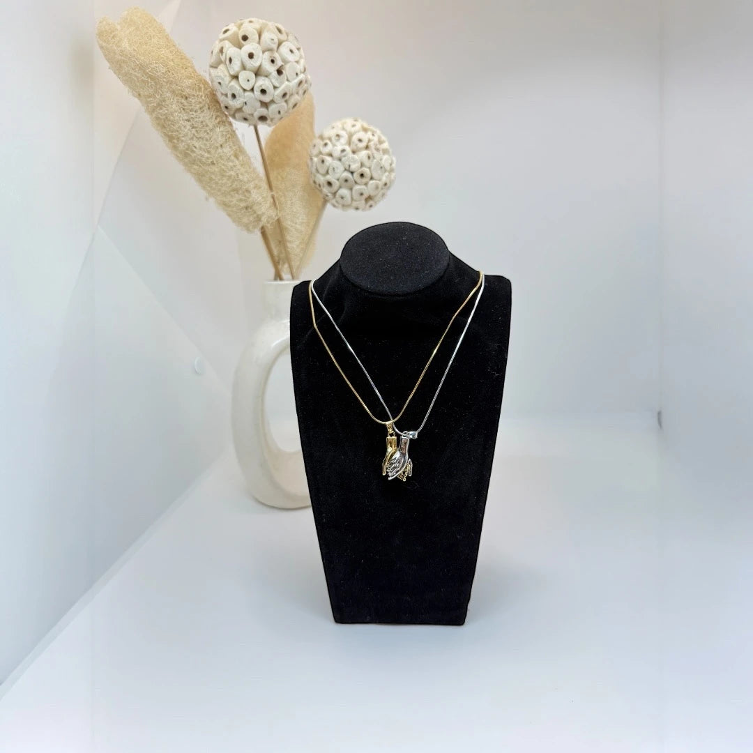 Twin Angel Wings Necklace Pendant