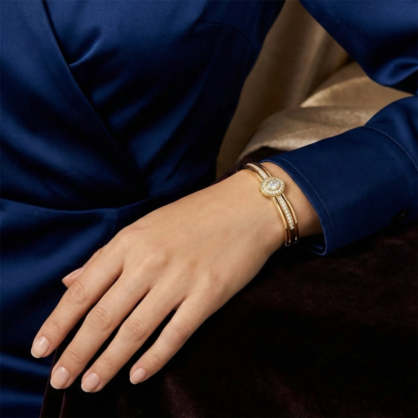 Royal Oval Stone Bracelet