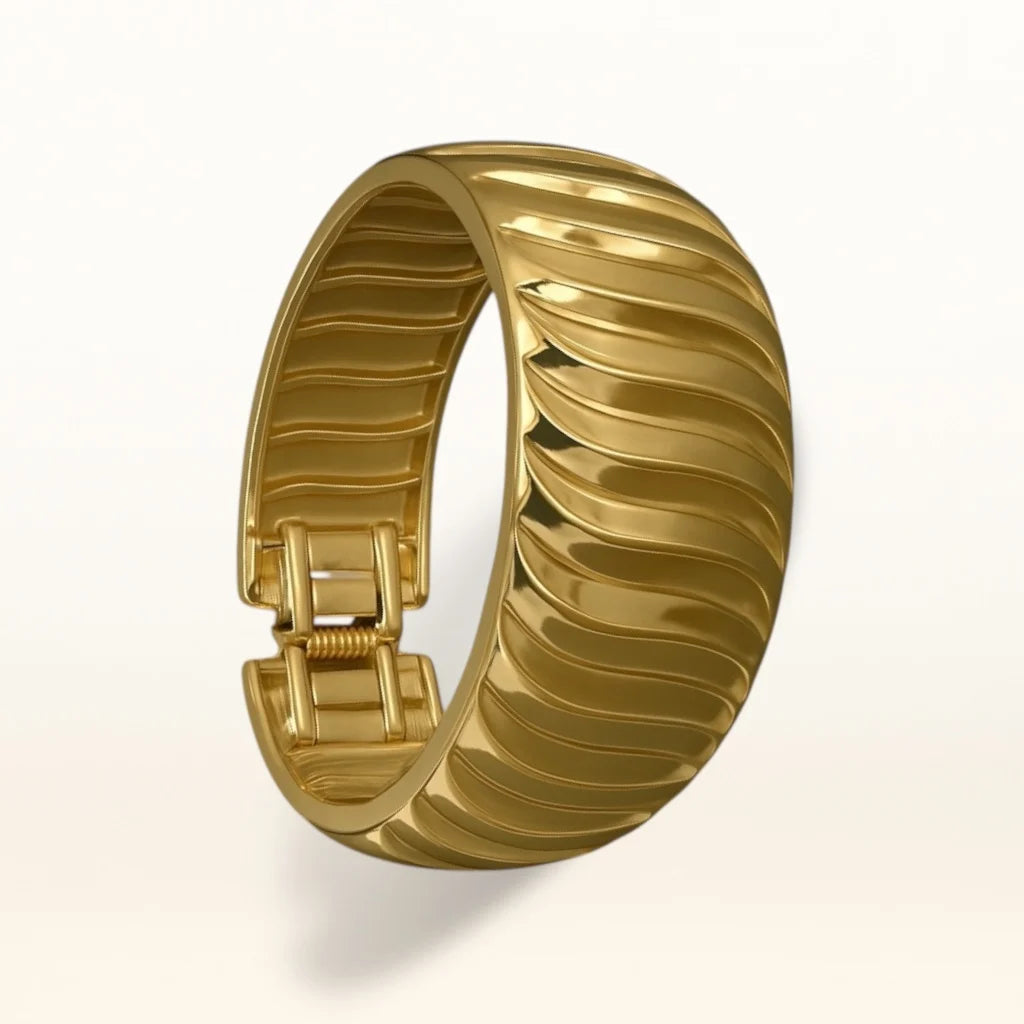Bold Wave Luxe Bracelet Cuff