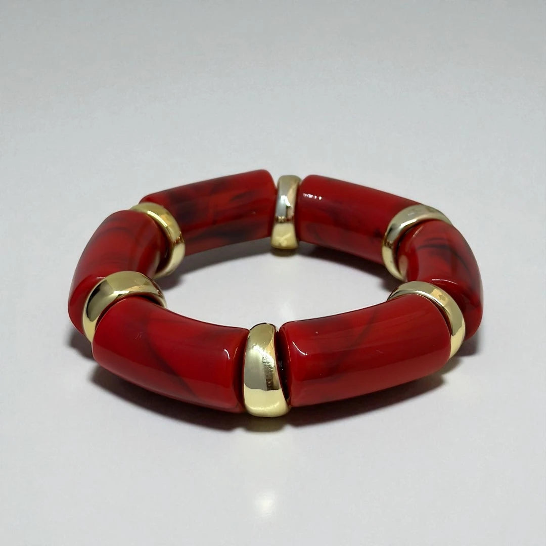Cherry Luxe Resin Bracelet