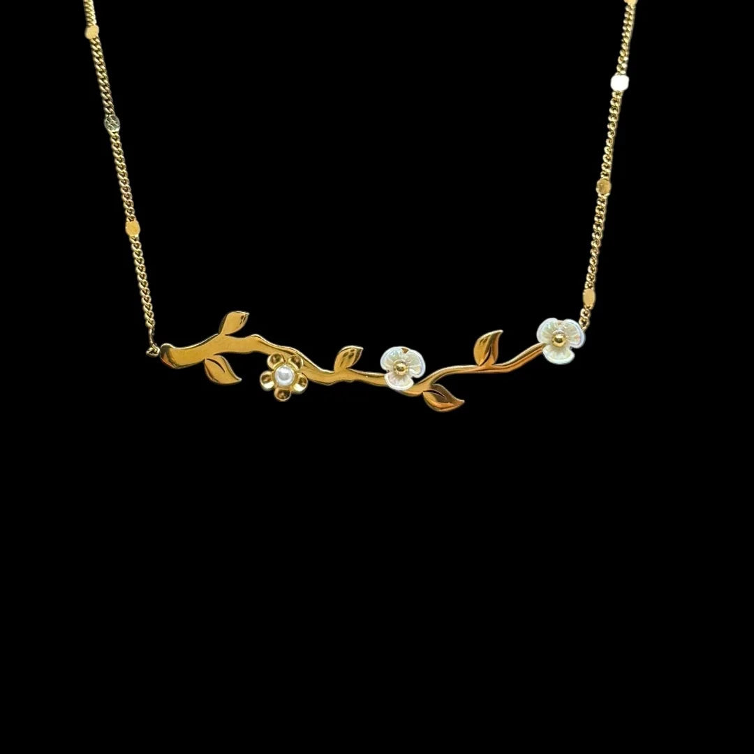 Blossom Branch Pendant Necklace