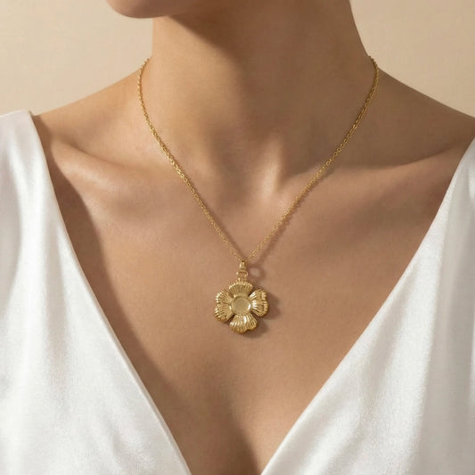 18KT Gold Plated Flora Matching Set