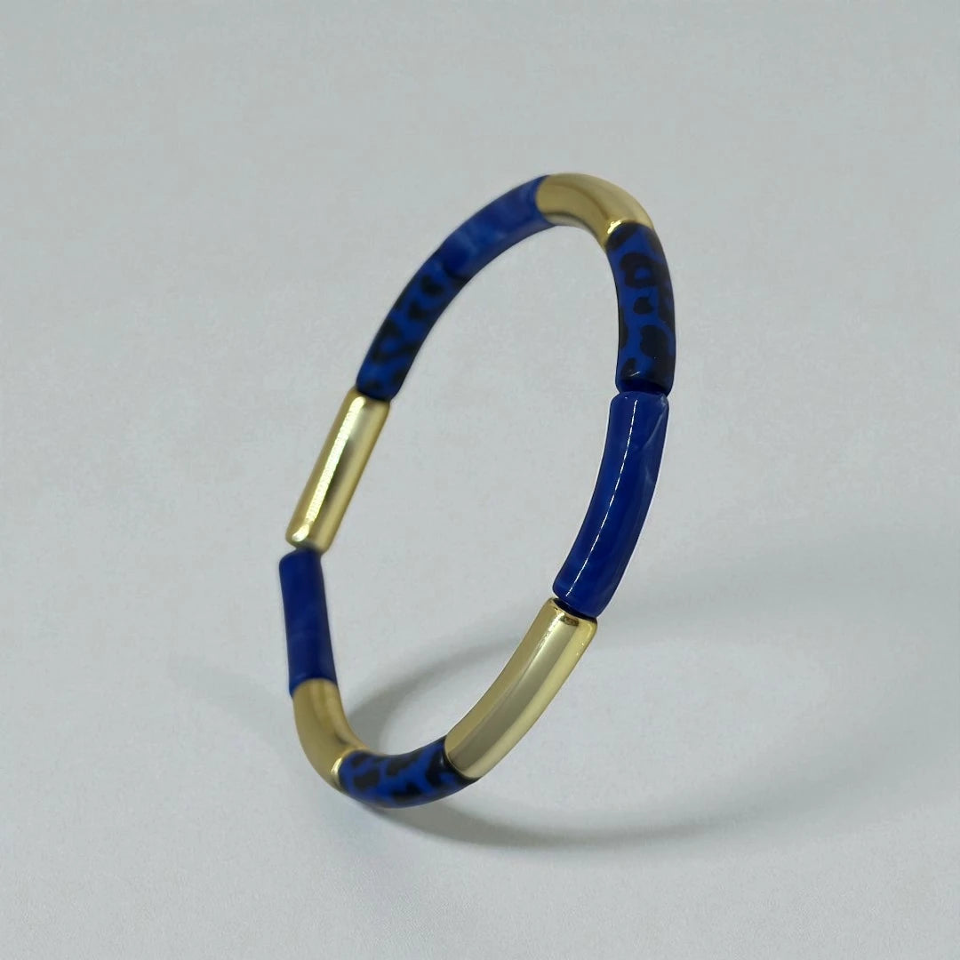 18KT Gold Plated Royal Rush Acrylic Resin Bangle