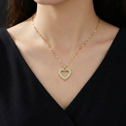 18KT Gold Plated Sparklecore Heart Necklace