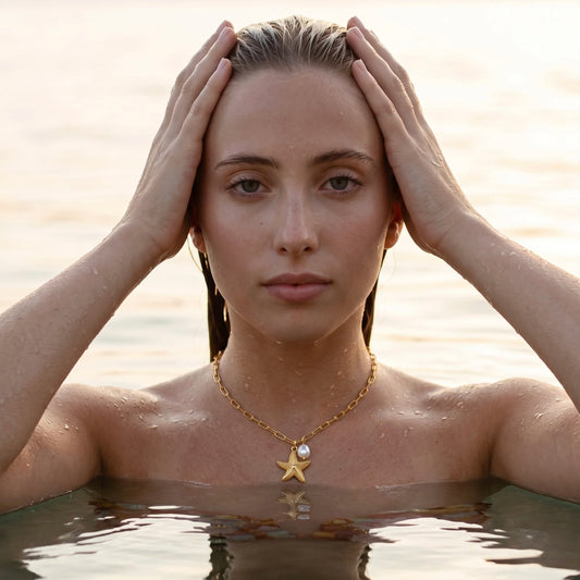 18Kt Gold Plated Coastal Luxe Pendant Necklace