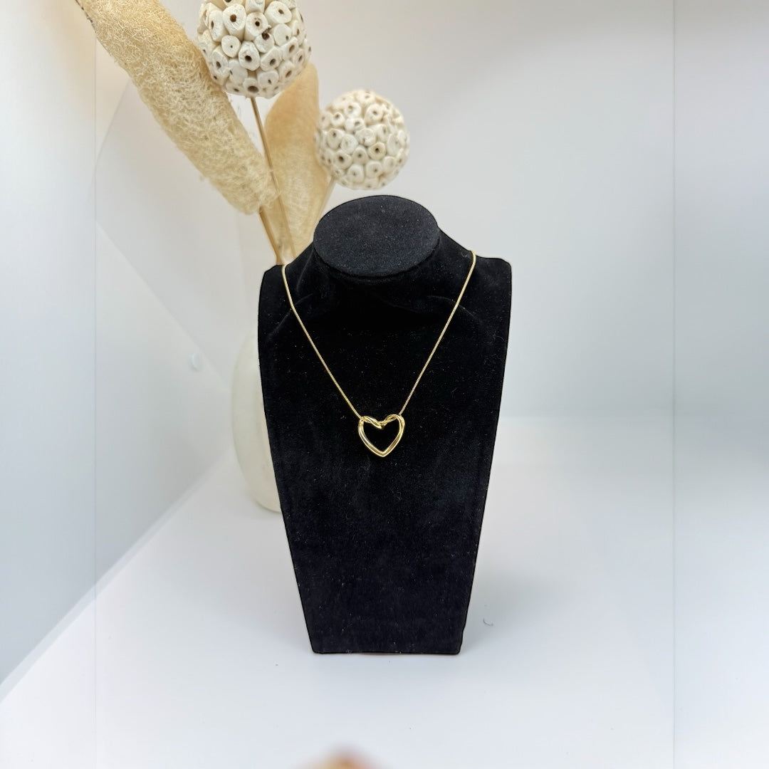 Tied Heart Pendant Necklace