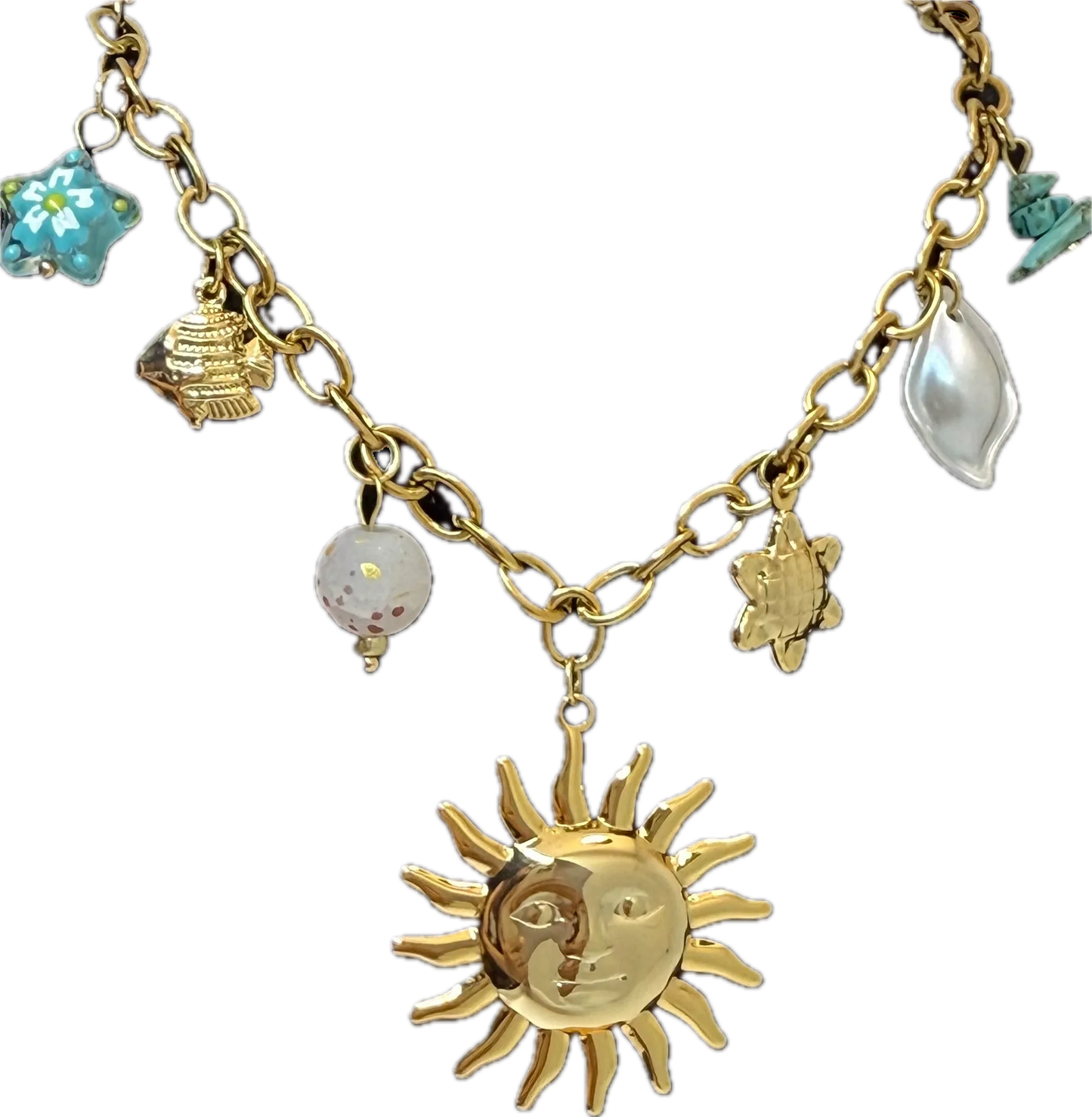 Ocean Whispers Charm Necklace