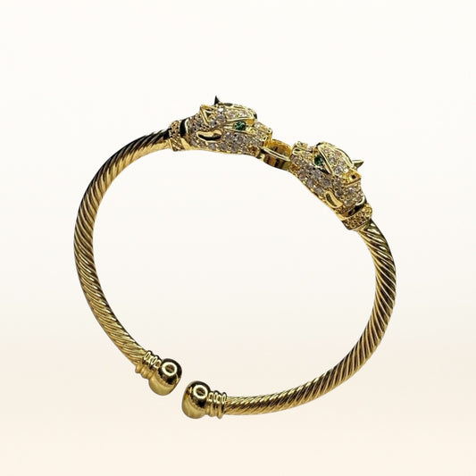 Panther Luxe Twist Cuff Bracelet