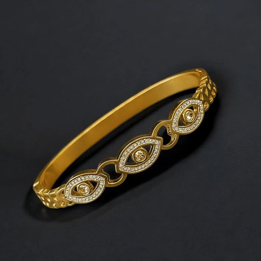 Golden Evil Eye Protection Bracelet