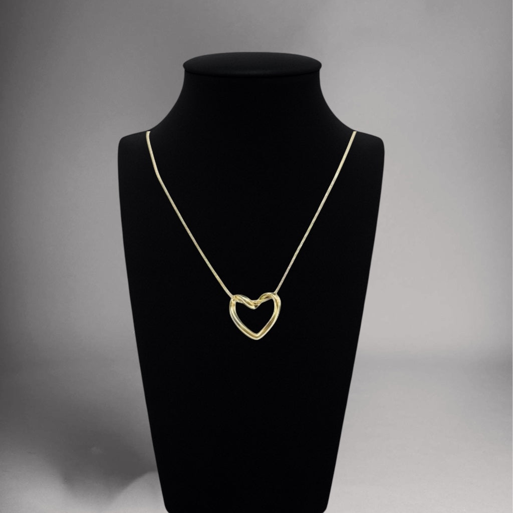 Tied Heart Pendant Necklace