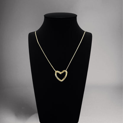 Tied Heart Pendant Necklace