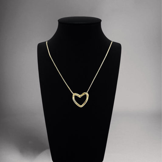 Tied Heart Pendant Necklace