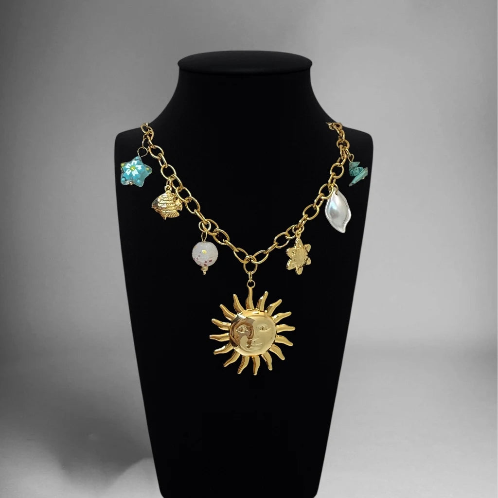 Ocean Whispers Charm Necklace