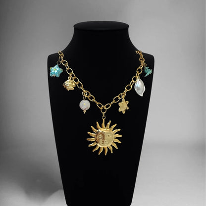 Ocean Whispers Charm Necklace