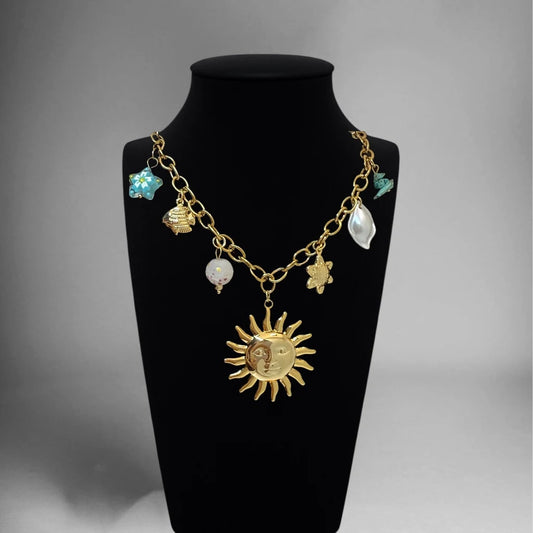 Ocean Whispers Charm Necklace