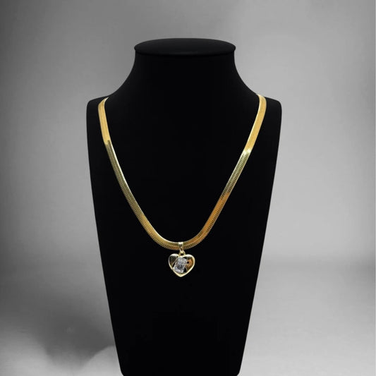 Bold Heart Luxe Pendant Necklace