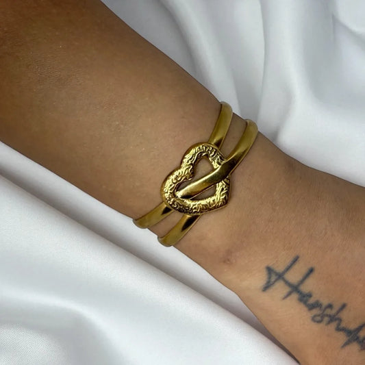 Molten Gold Love Bracelet