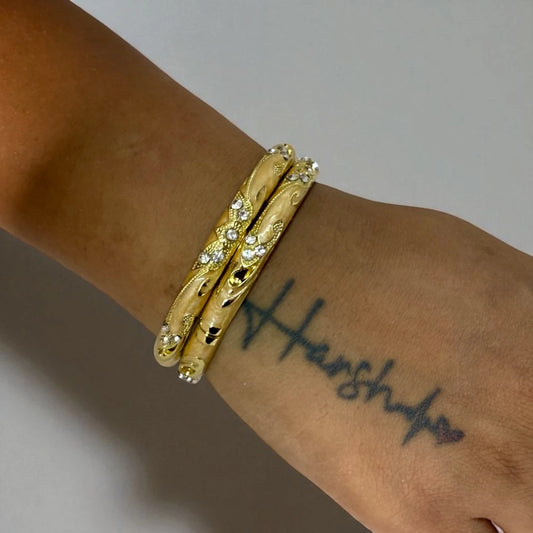 Meenakari Crystal Bangles