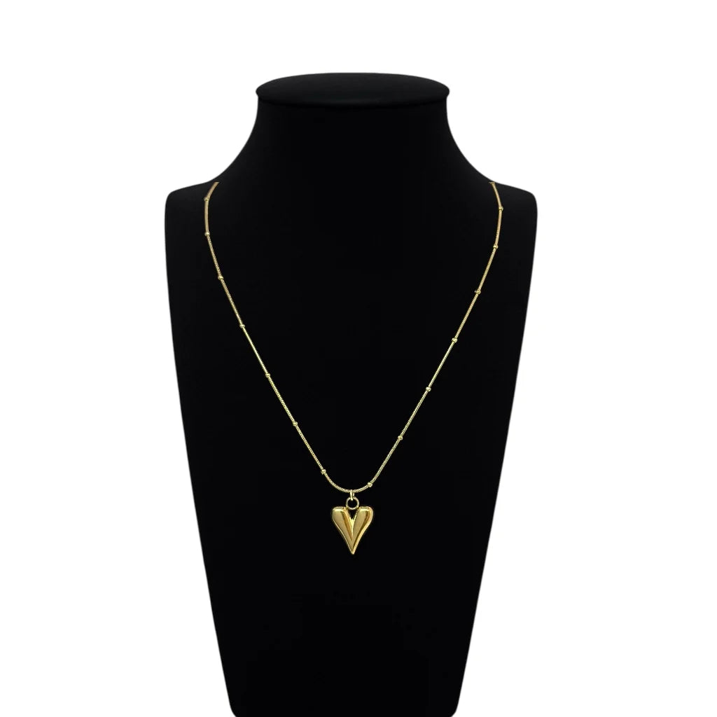 Minimal Luxe Heart Pendant