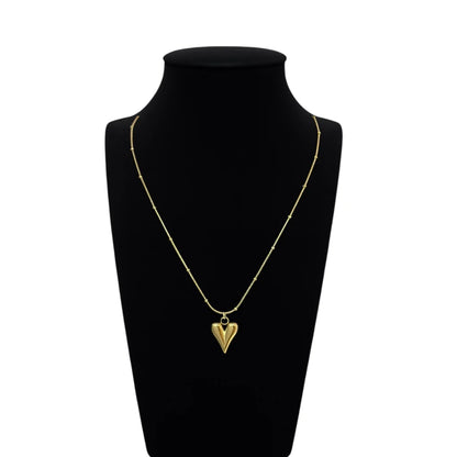 Minimal Luxe Heart Pendant