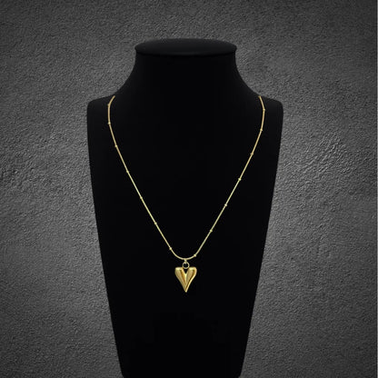 Minimal Luxe Heart Pendant