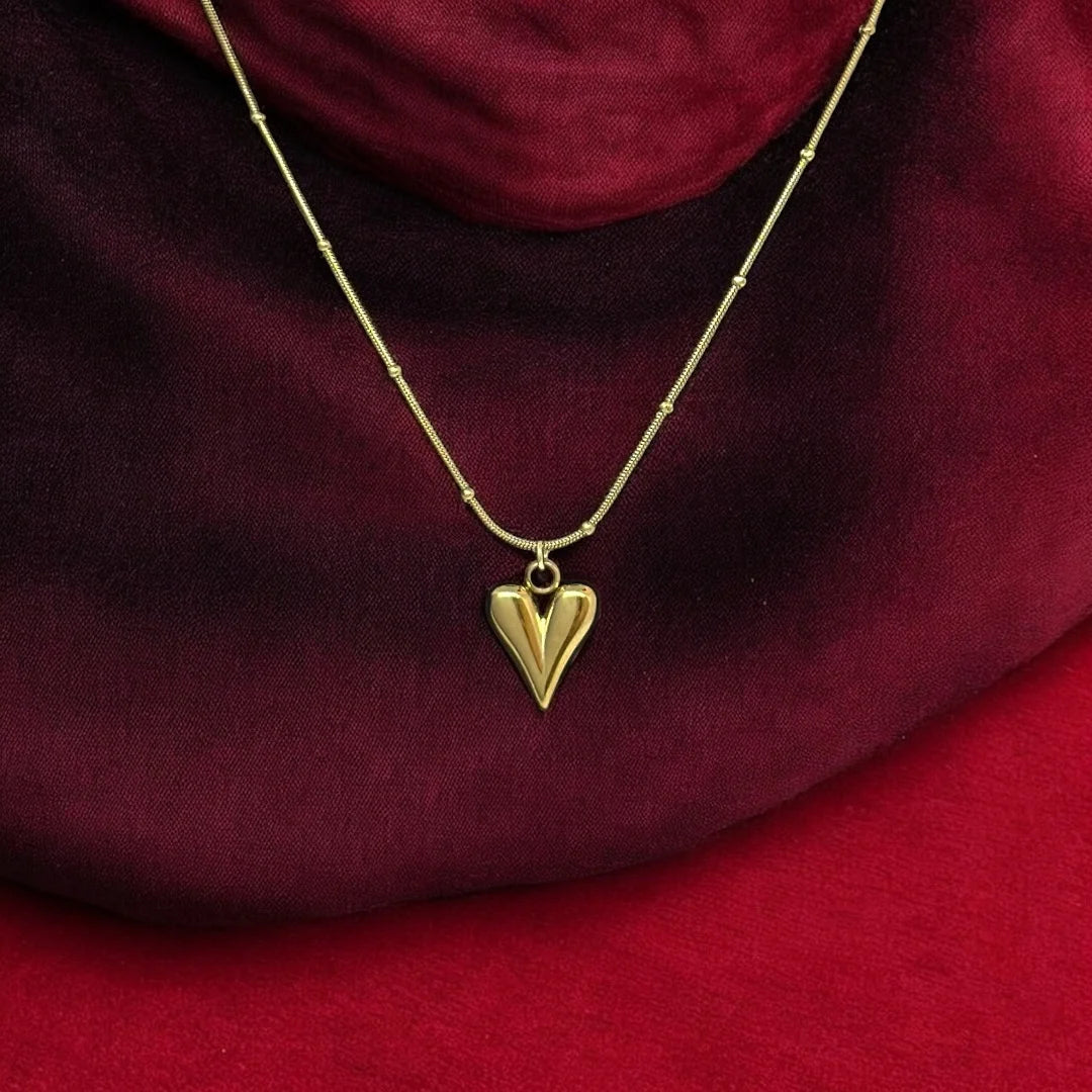 Minimal Luxe Heart Pendant