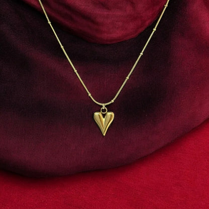 Minimal Luxe Heart Pendant