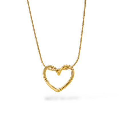 Tied Heart Pendant Necklace