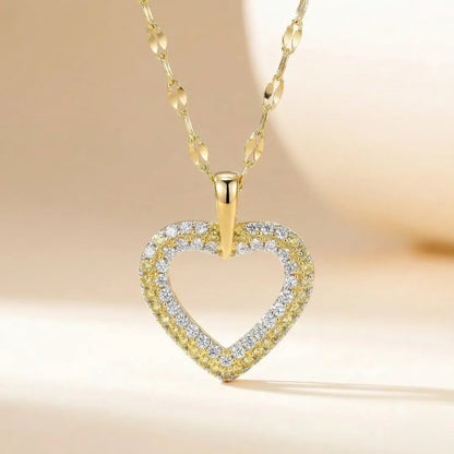 18KT Gold Plated Sparklecore Heart Necklace