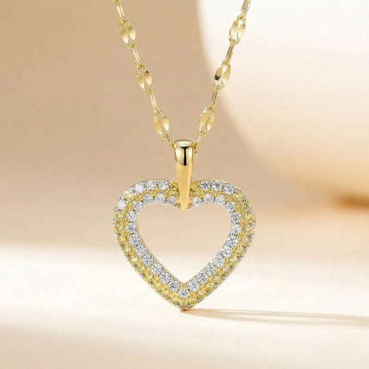 18KT Gold Plated Sparklecore Heart Necklace