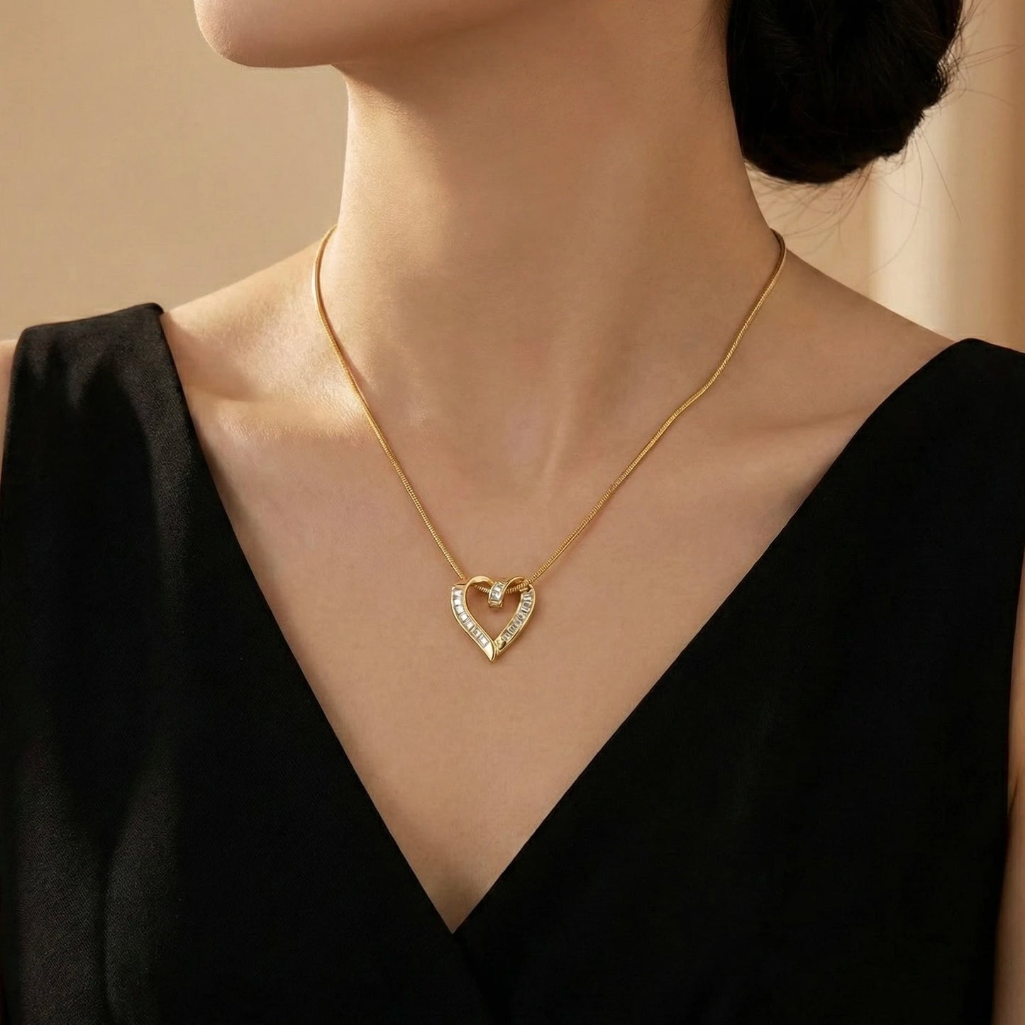 18KT Gold Plated Royal Heartstone Pendant