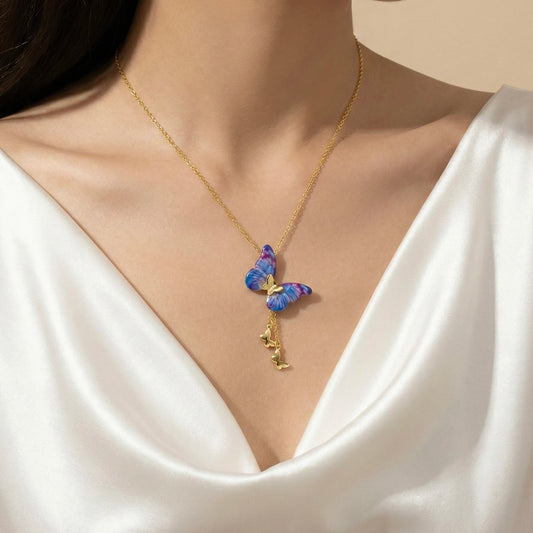 18KT Gold Plated Dreamfly Butterfly Necklace