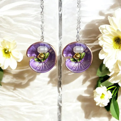 JH Purple Garden Stud Earrings
