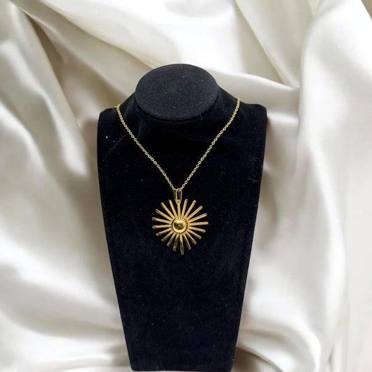 Sunburst Glow Pendant Necklace