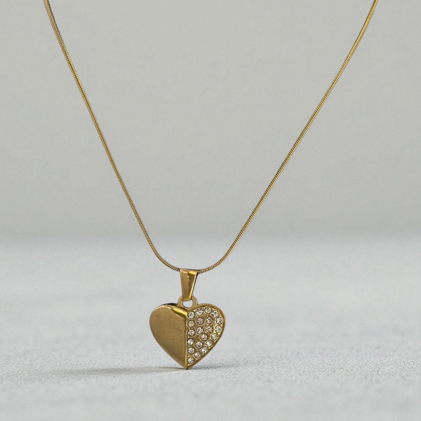 Half Spark Heart Luxe Pendant