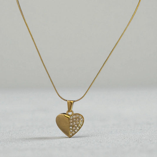 Half Spark Heart Luxe Pendant