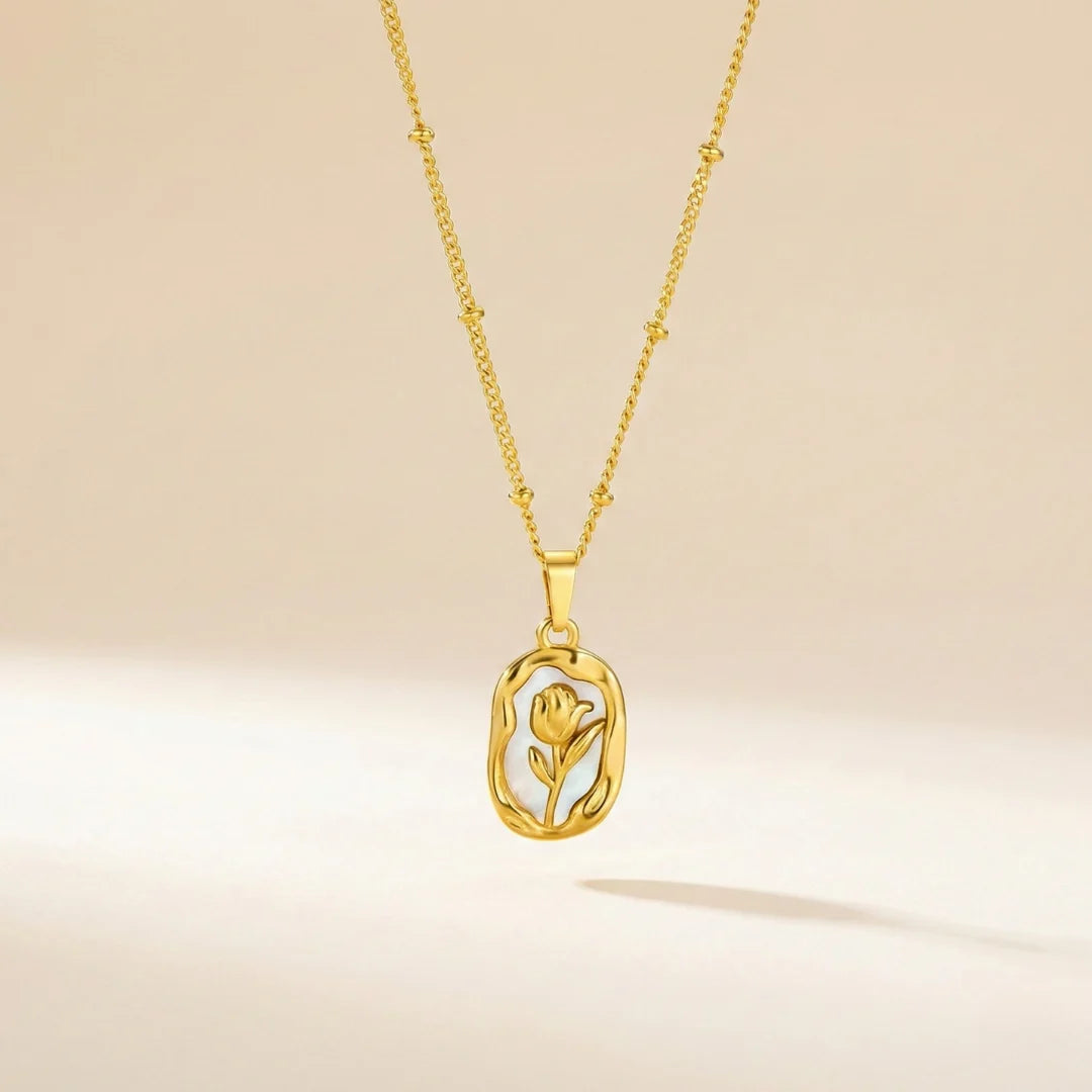 18KT Gold Plated Timeless Petal Glow Pendant