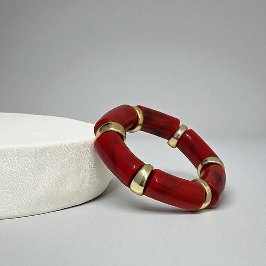 Cherry Luxe Resin Bracelet
