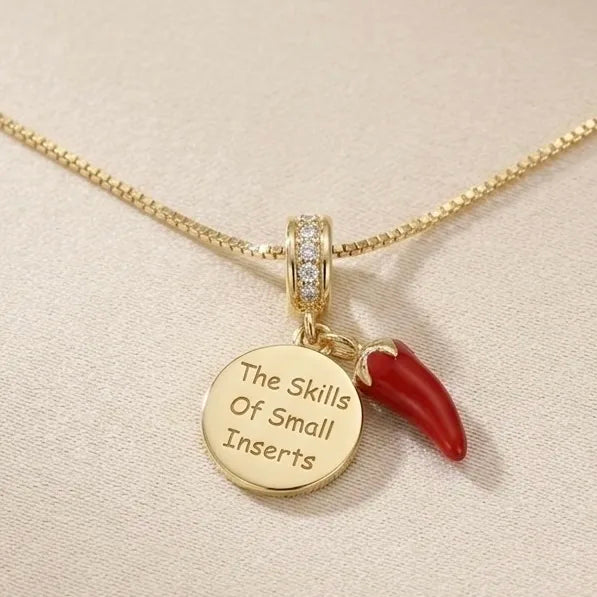 18Kt Gold Plated Lucky Chilli Charm Pendant Necklace