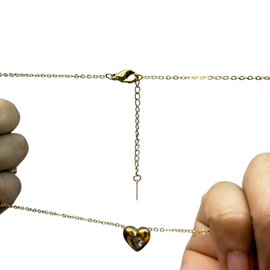 Mini Heart Glow Pendant Necklace