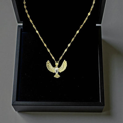 Royal Bird Charm Necklace