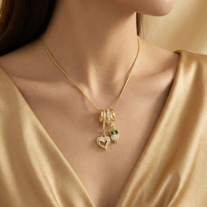 18KT Gold Plated Owl Love Charm