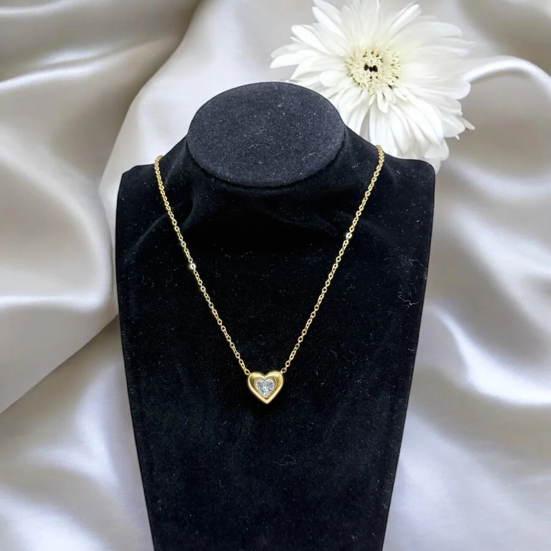 Mini Heart Glow Pendant Necklace