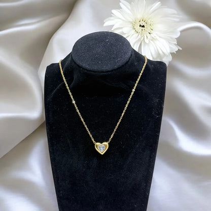 Mini Heart Glow Pendant Necklace
