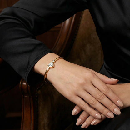 Crystal Love Gold Bracelet