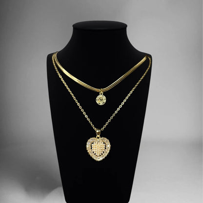 Heart of Royalty Layered Necklace