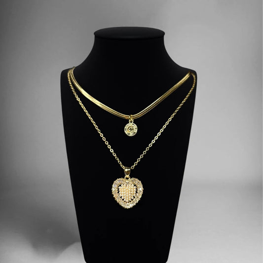 Heart of Royalty Layered Necklace