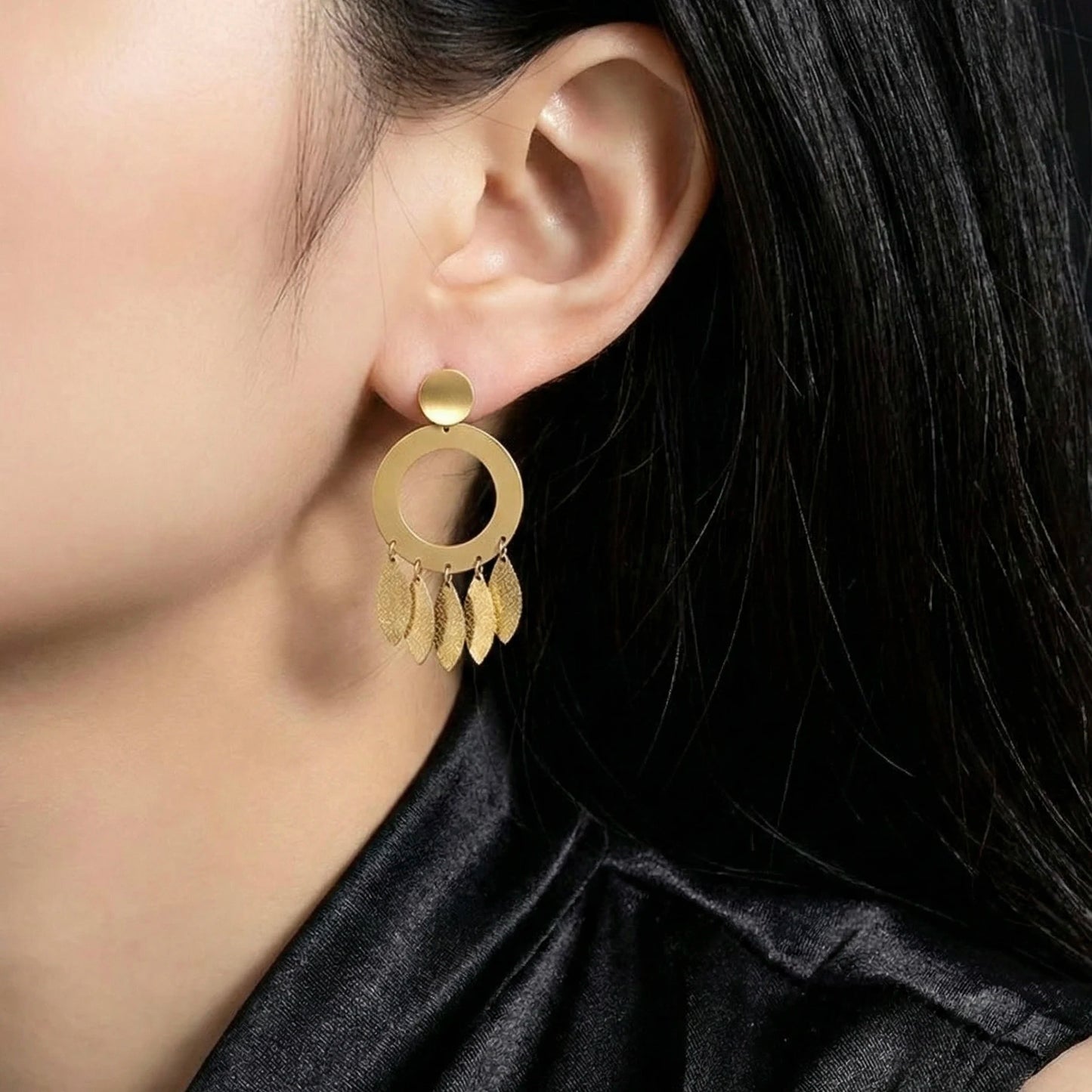 18KT Gold Plated Boho Luxe Matte Earrings